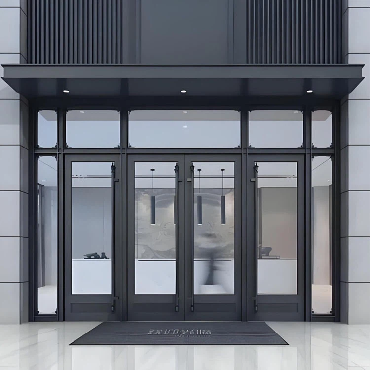 Alumīnija grīdas pavasara durvis